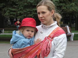 Участница слингопарада в Ижевске