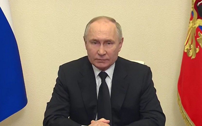 Президент России обратился к жителям страны в связи с терактом в Подмосковье